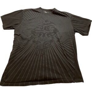 Marithe Francois Girbaud Mens XL Black Graphic Sunburst T-Shirt Cotton RN 35521